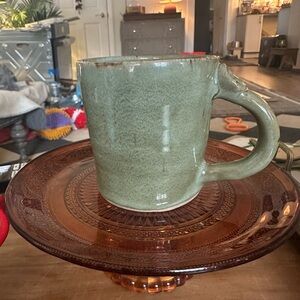 Handmade Green Ceramic Mug